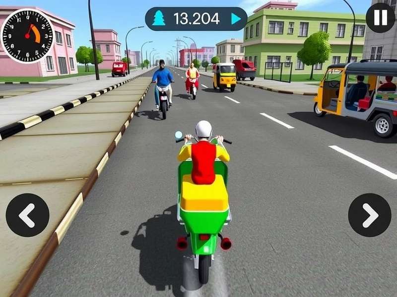 Bharat Rickshaw Race Pro Game Screenshot