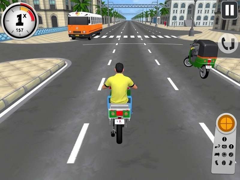 Bharat Rickshaw Race Pro Multiplayer Gameplay